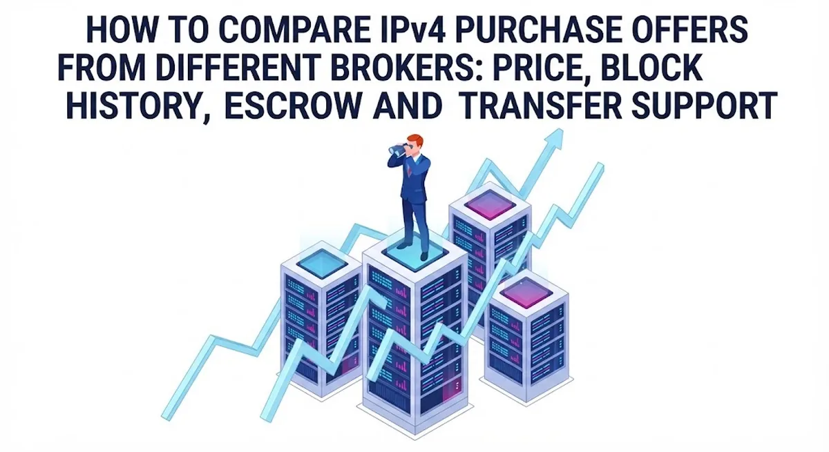 How to Compare IPv4 Purchase Offers From Different Brokers: Price, Block History, Escrow and Transfer Support